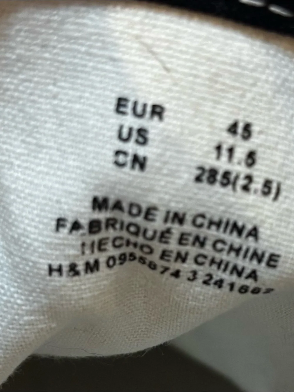 Brand New Sneakers By H&M - Size 11.5 - Box 85
